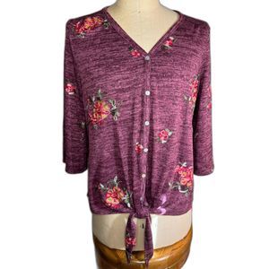 ANTHROPOLOGIE Fig & Flower Womens Peasant Boho top embroidered Size 2X